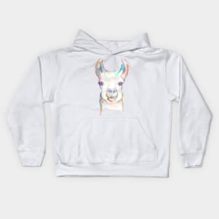 Leonard the Llama by Jess Buhman Kids Hoodie